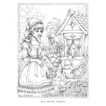 Little Folk spalvinimo knyga Blue Angel